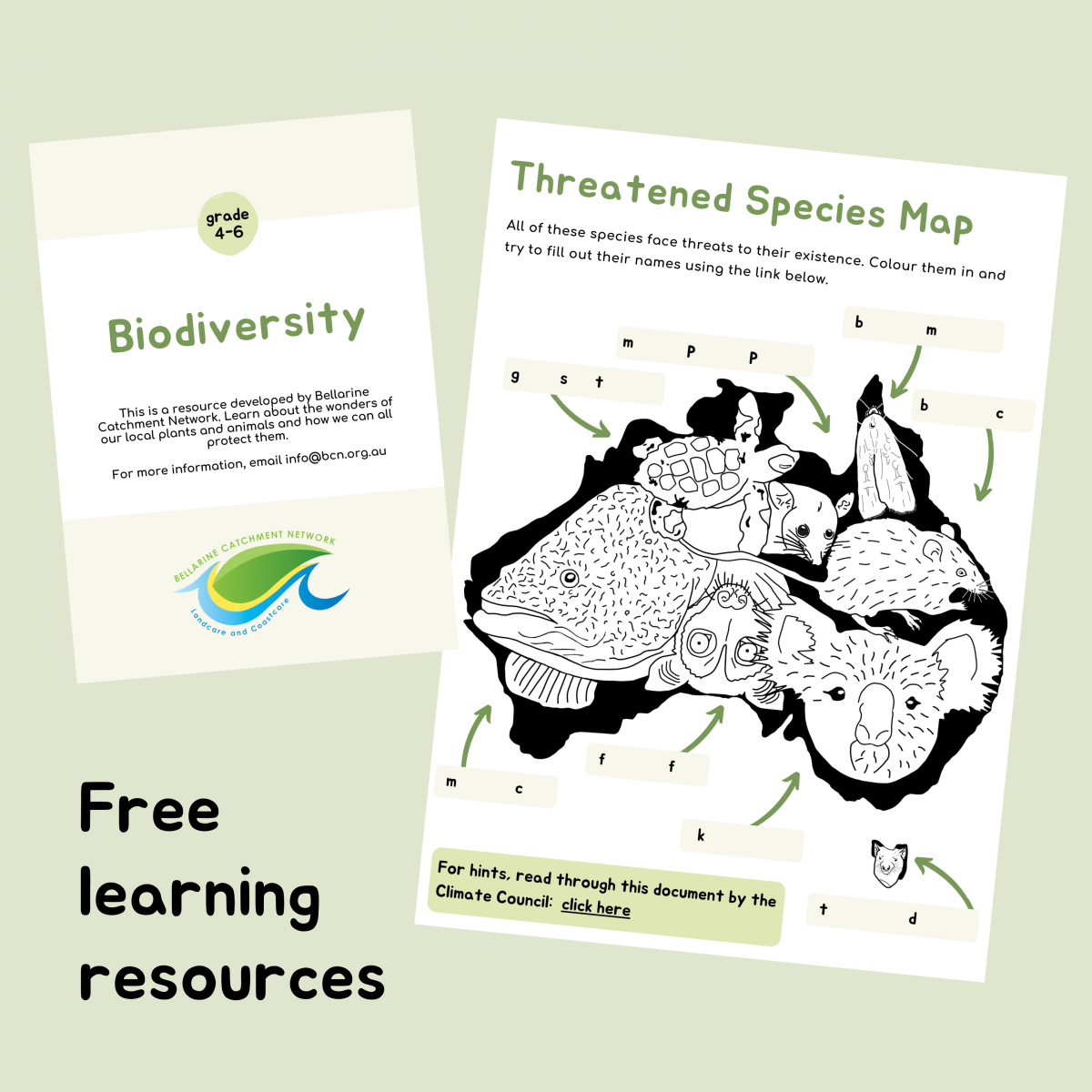 biodiversity learning pack